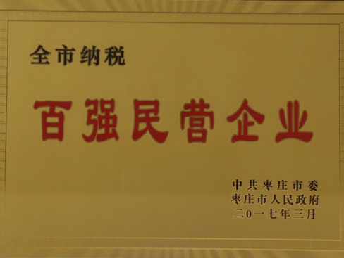 棗莊市百強(qiáng)民營企業(yè)